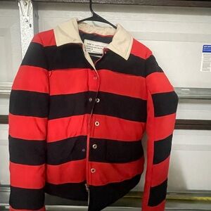 Marc By Marc Jacobs Red and Black Down Puffer